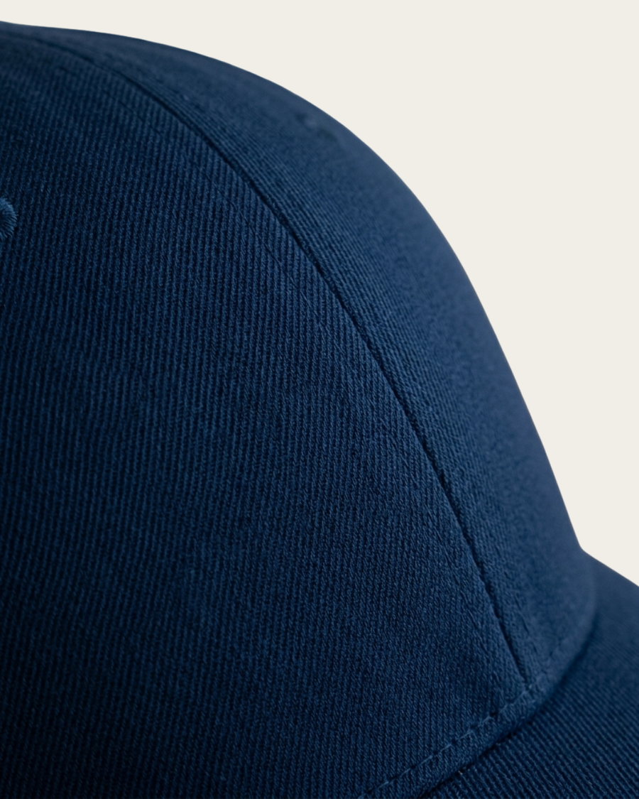 Macro close-up of the recycled polyester twill weave